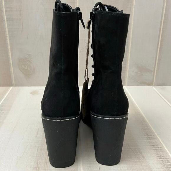 NWT Cool Planet Steve Madden Marsh Boots Black Wmn’s Sz 11 Sustainable Lug Sole - Picture 9 of 15